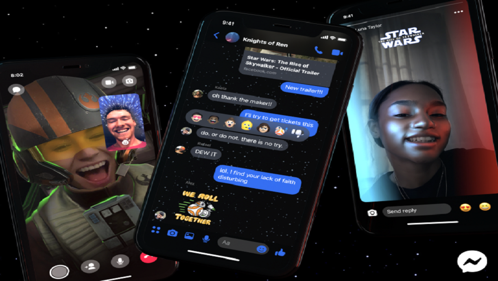 Facebook Messenger gets Star Wars theme, complete with stickers and AR effects