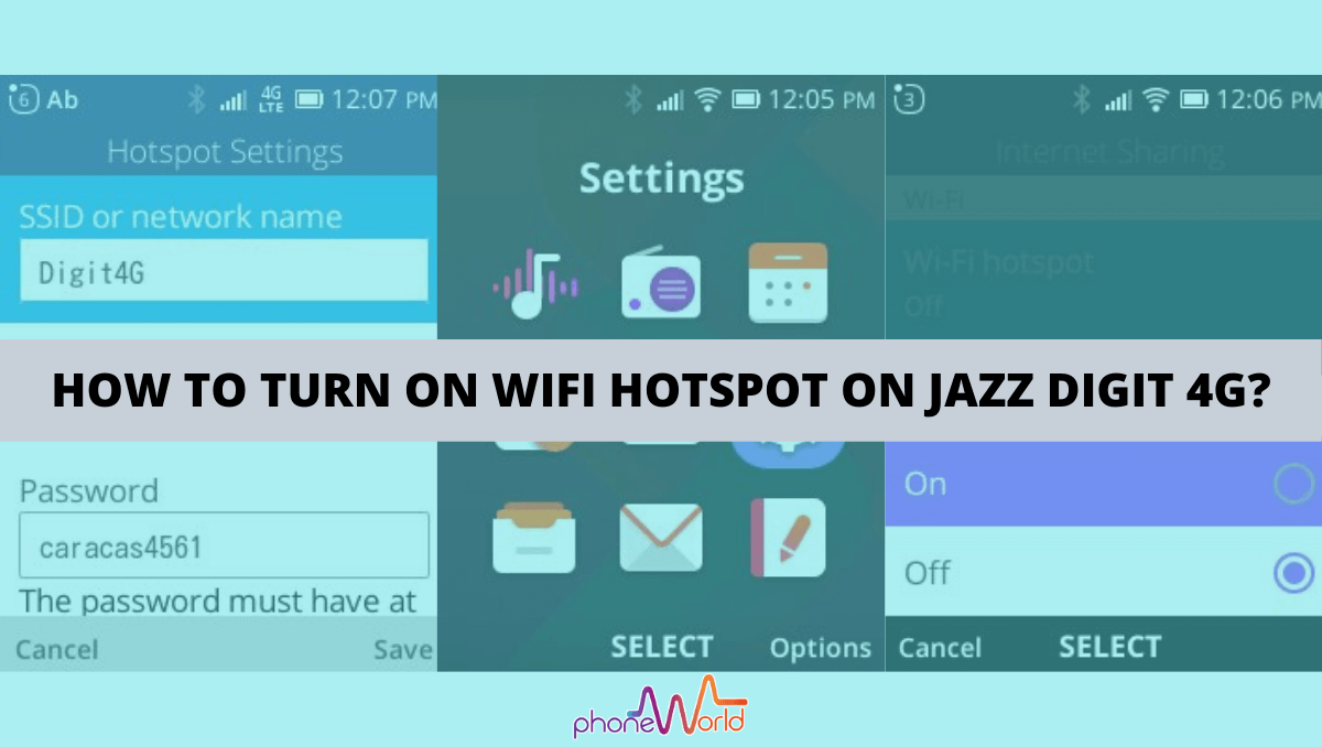wifi hotspot on jazz digit 4g