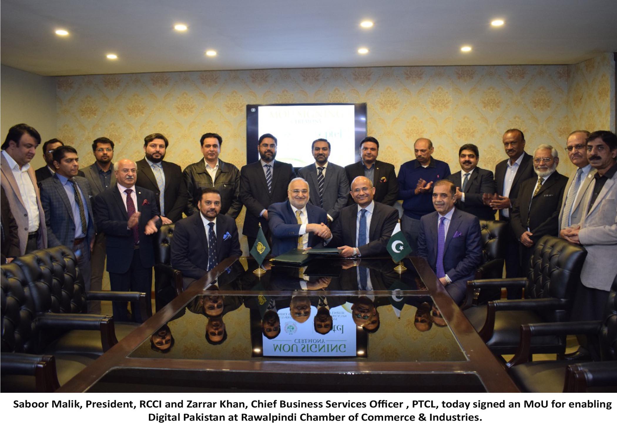 PTCL & RCCI collaborate to enable Digital Pakistan