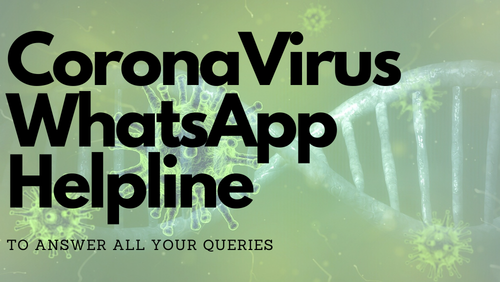 GOP Introduces Coronavirus Whatsapp Helpline To Answer All Your Queries In 7 Languages