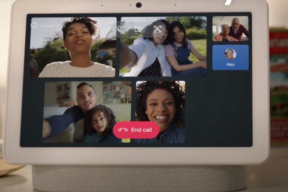 Now Make Group Video Calls on Smart Displays with DUO and Meet