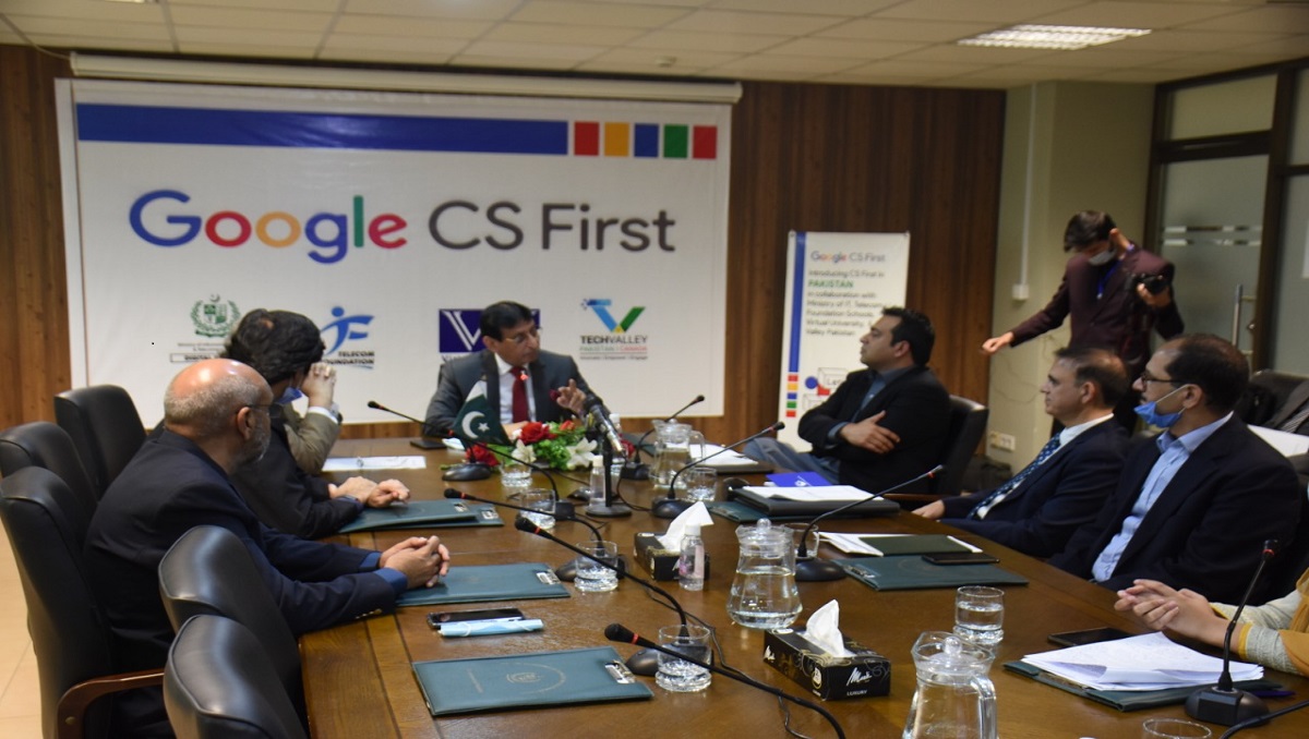 Federal Minister for IT and Telecommunication Syed Amin Ul Haque launches Google’s CS First Program
