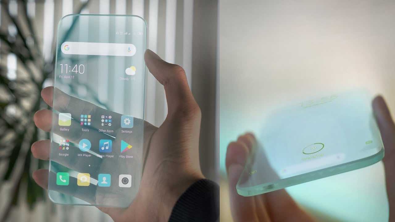 Galaxy transparent smartphone