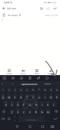 Gboard typing