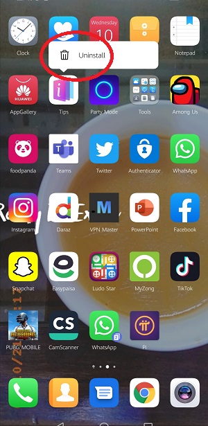 uninstall pre-installed apps