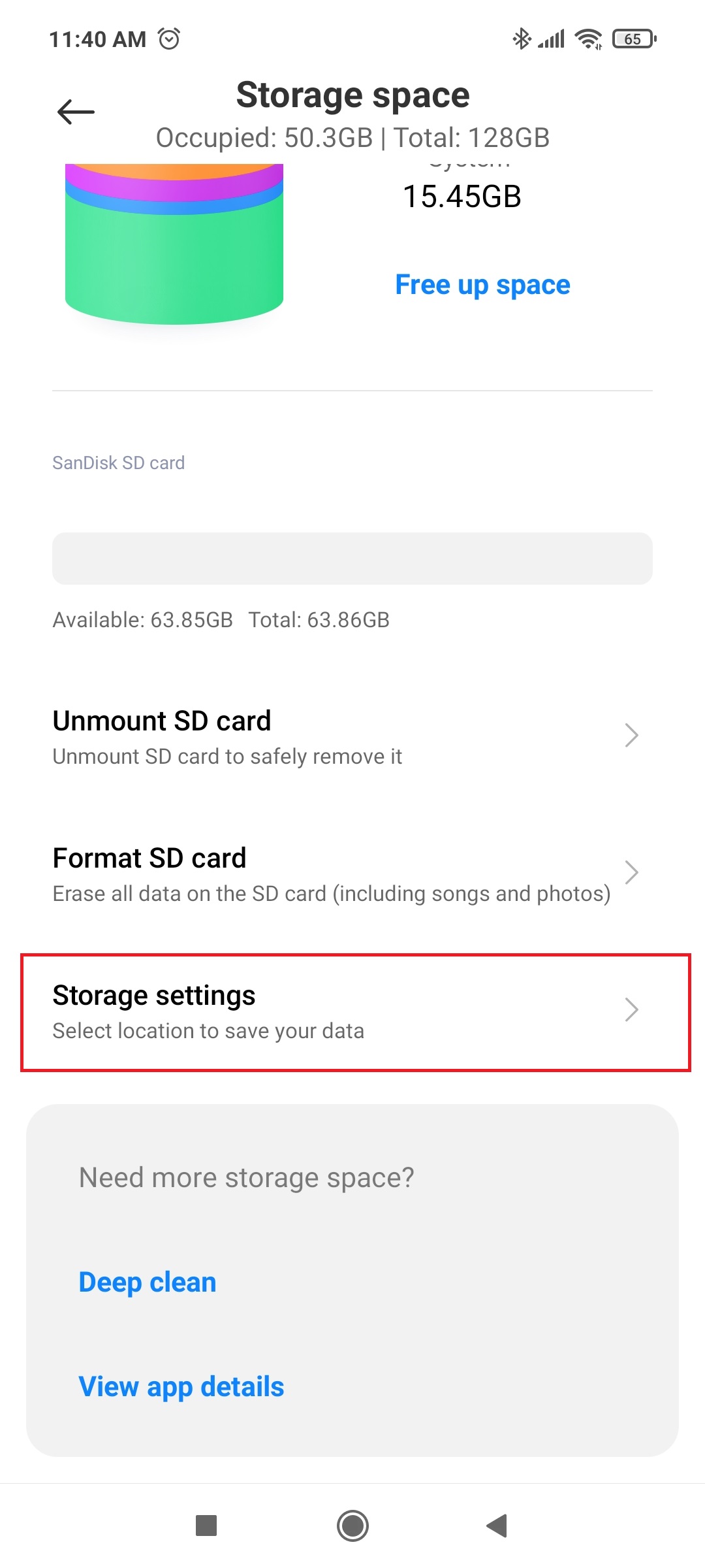 how to save to sd card