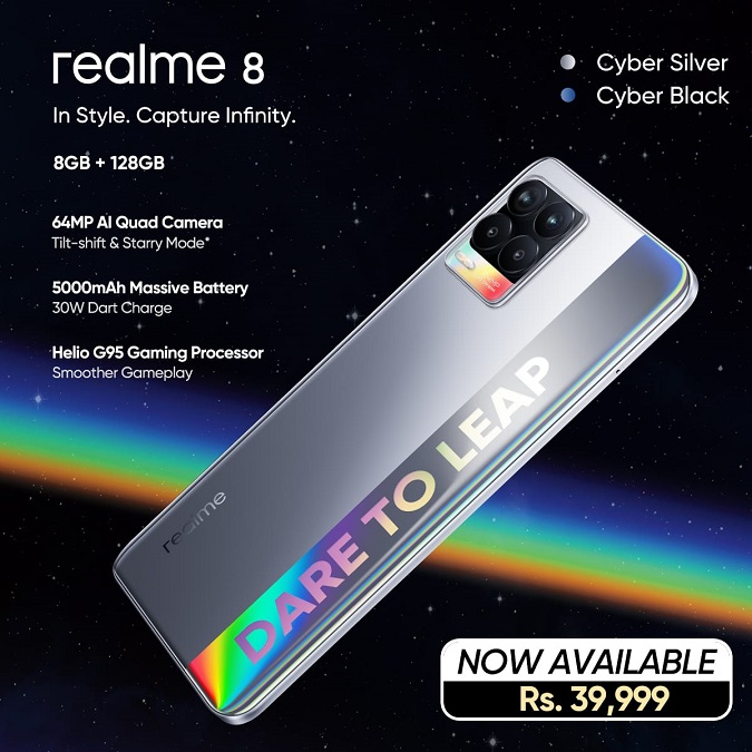 realme 8 comes as The Best Gaming Phone with MediaTek Helio G95