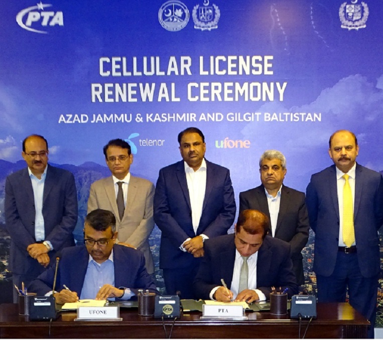 PTA Renews Cellular (NGMS) Licenses of Three Operators in AJK & GB