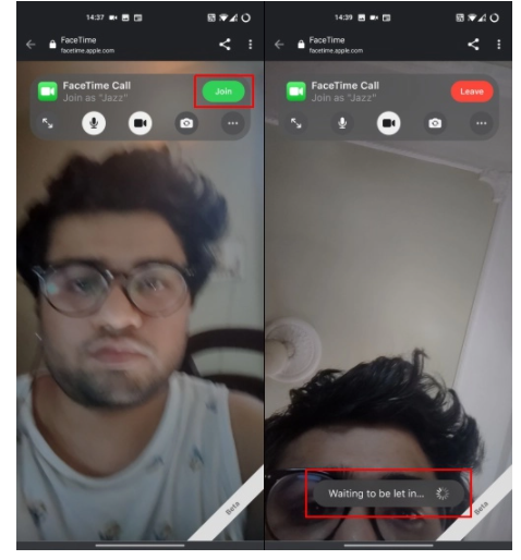 Join a FaceTime call from your Android or Windows device?