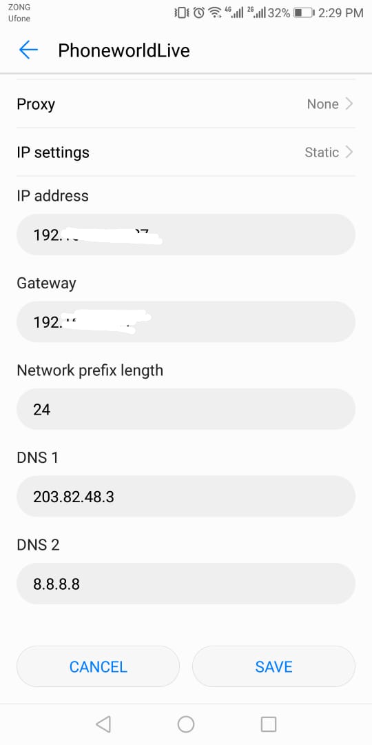 Connected to Wi-Fi but no internet access on android smartphone