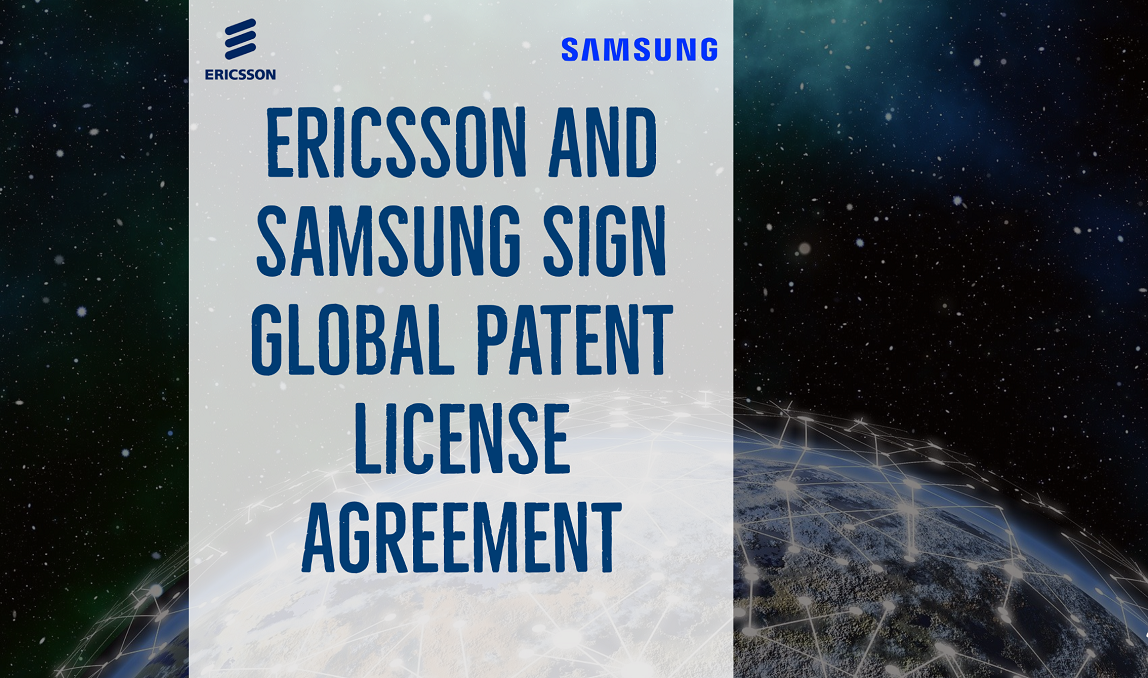 Ericsson and Samsung sign global patent license agreement