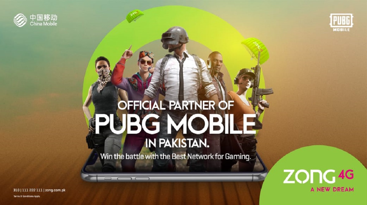 Zong 4G Becomes Exclusive Connectivity Partner for PUBG Mobile National Championship Pakistan