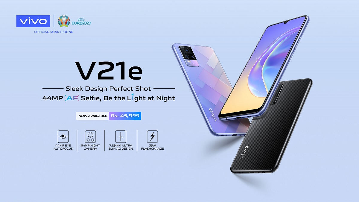 vivo V21e with 44MP Eye Auto-Focus Selfie Now Available in Pakistan