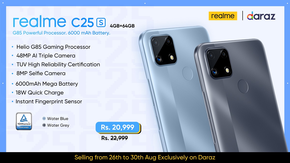 realme Introduces realme C25s Raking-in 3,000 Units in Sales By Midday