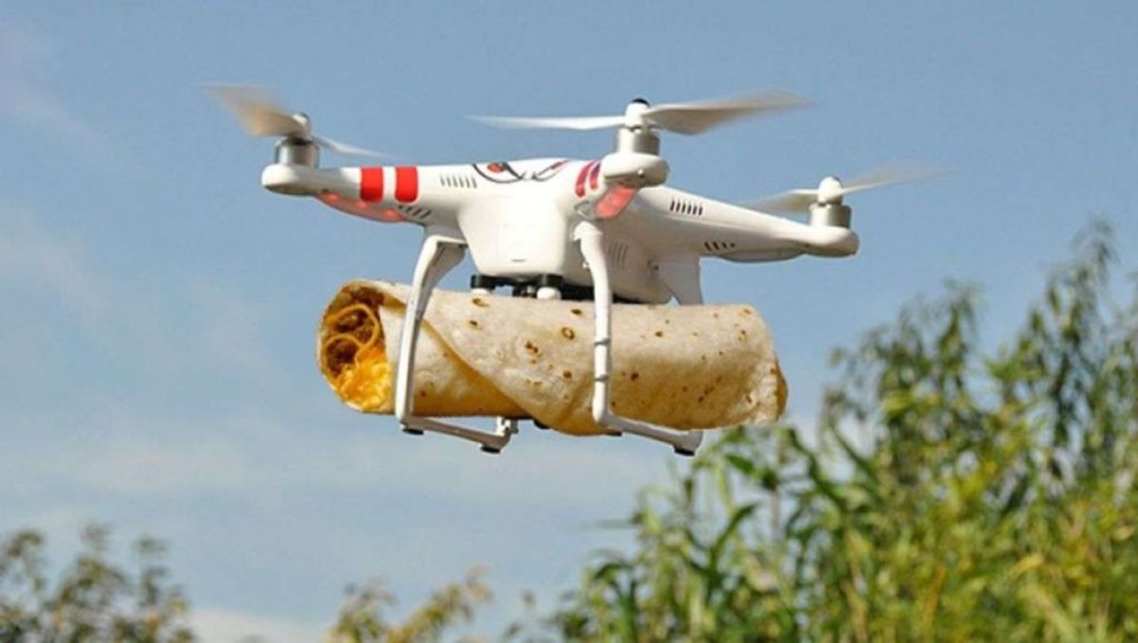 food delivery via drones