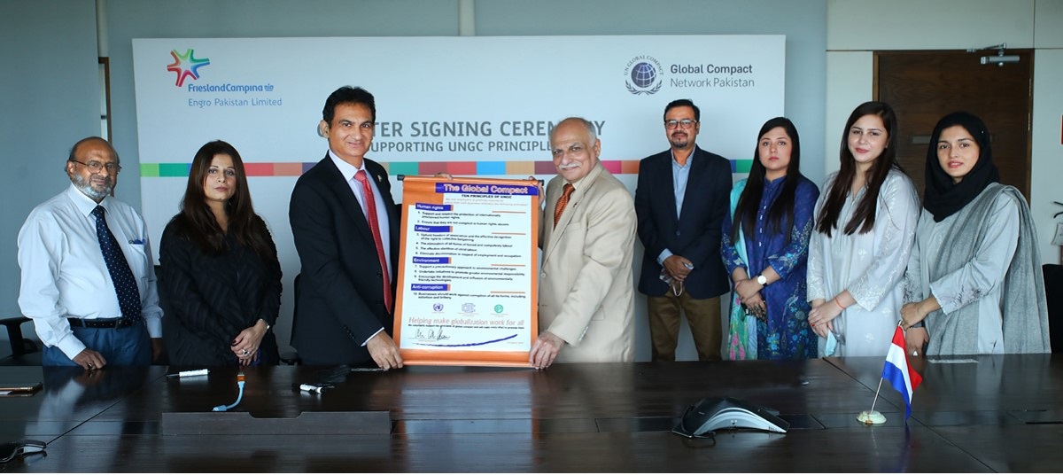 FrieslandCampina Engro Pakistan Ltd joins the UN Global Compact - Reinforcing its commitment towards achieving the global Sustainable Development Goals