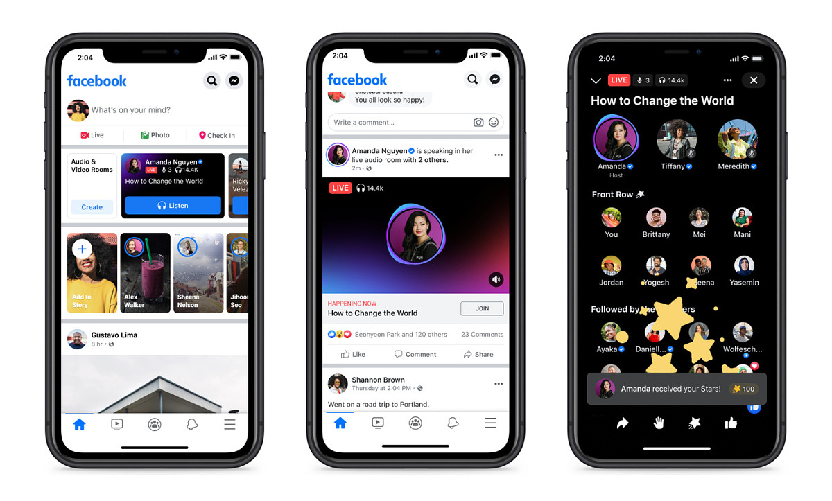 Facebook Launches Live Audio Rooms Globally