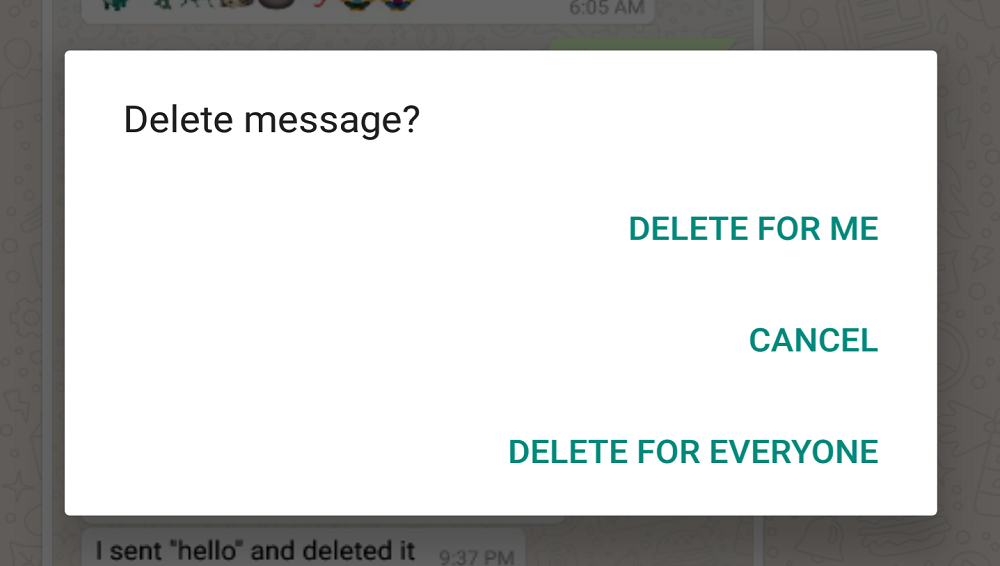 WhatsApp to Change Time Limit of Delete for everyone Feature