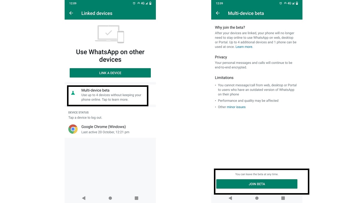 How to use WhatsApp multi-device