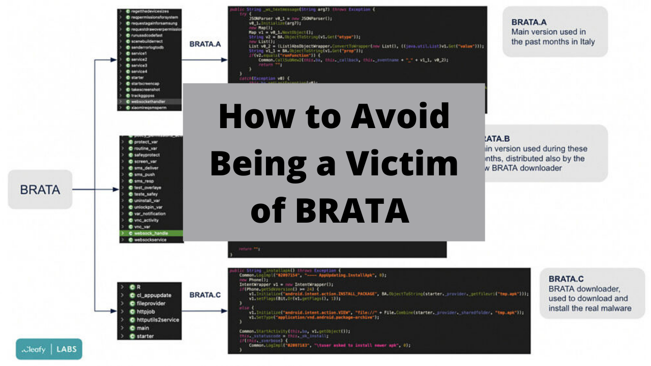 How to Avoid Being a victim of BRATA Malware