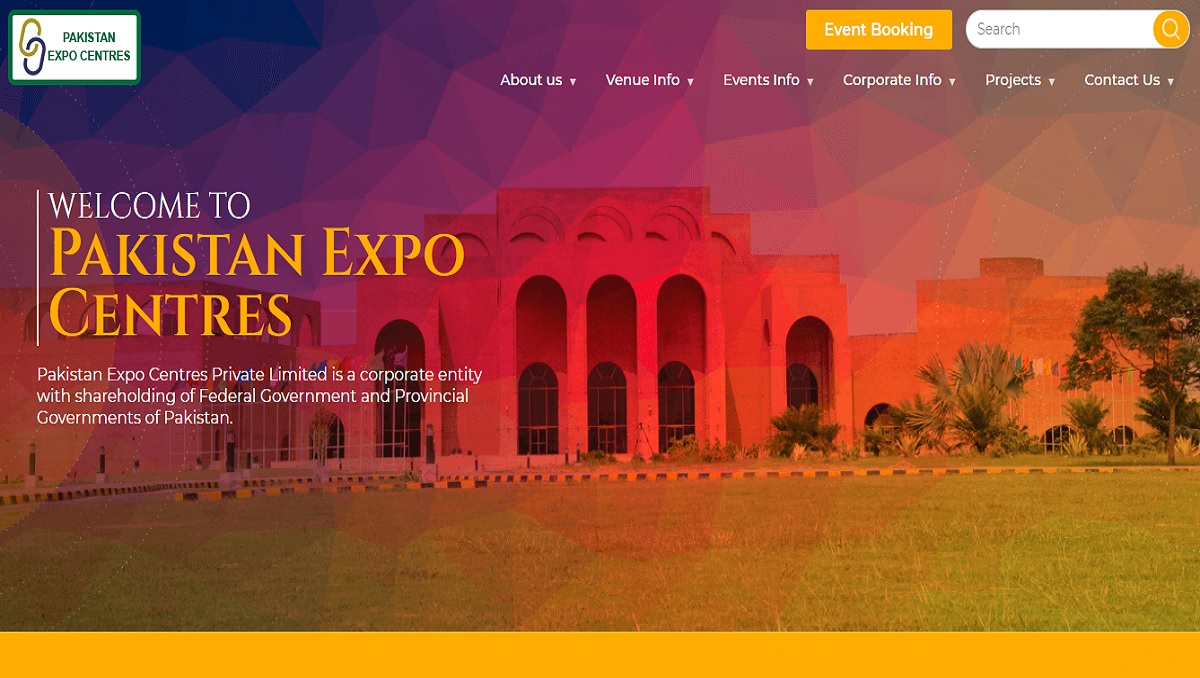 Pakistan Expo Centres website