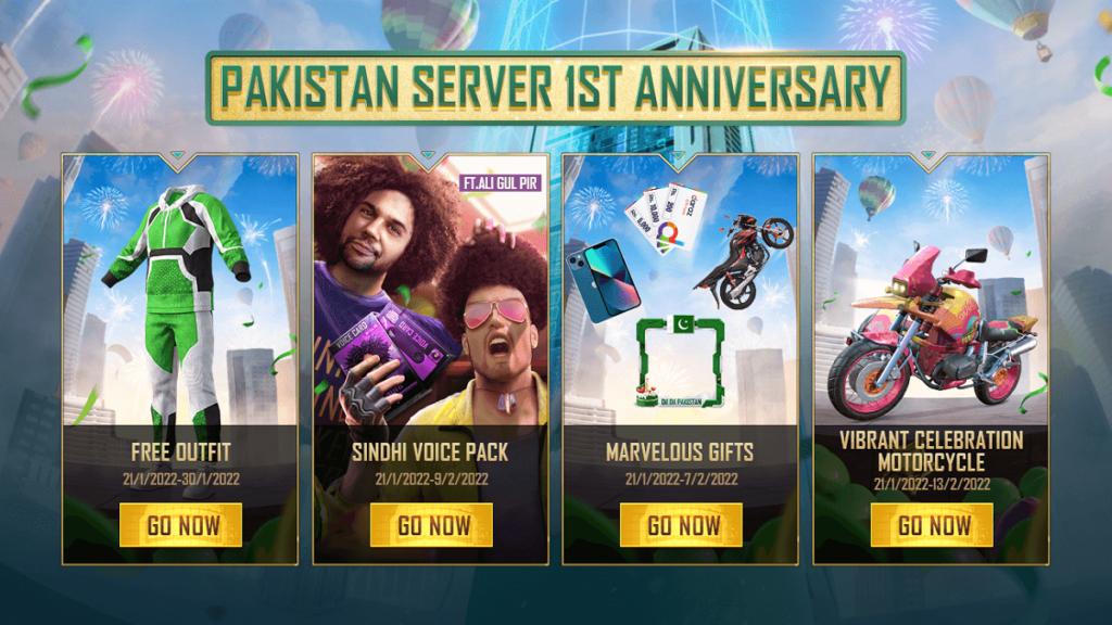 Gamers can also redeem a Sindhi voice pack 