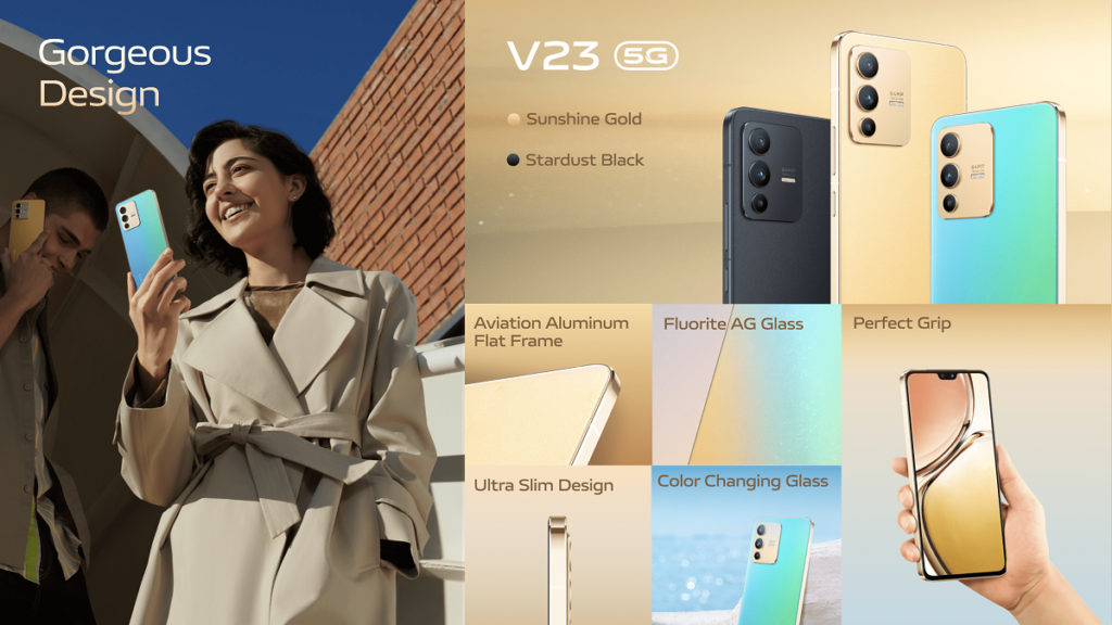 vivo V23 5G is designed to deliver a unique look