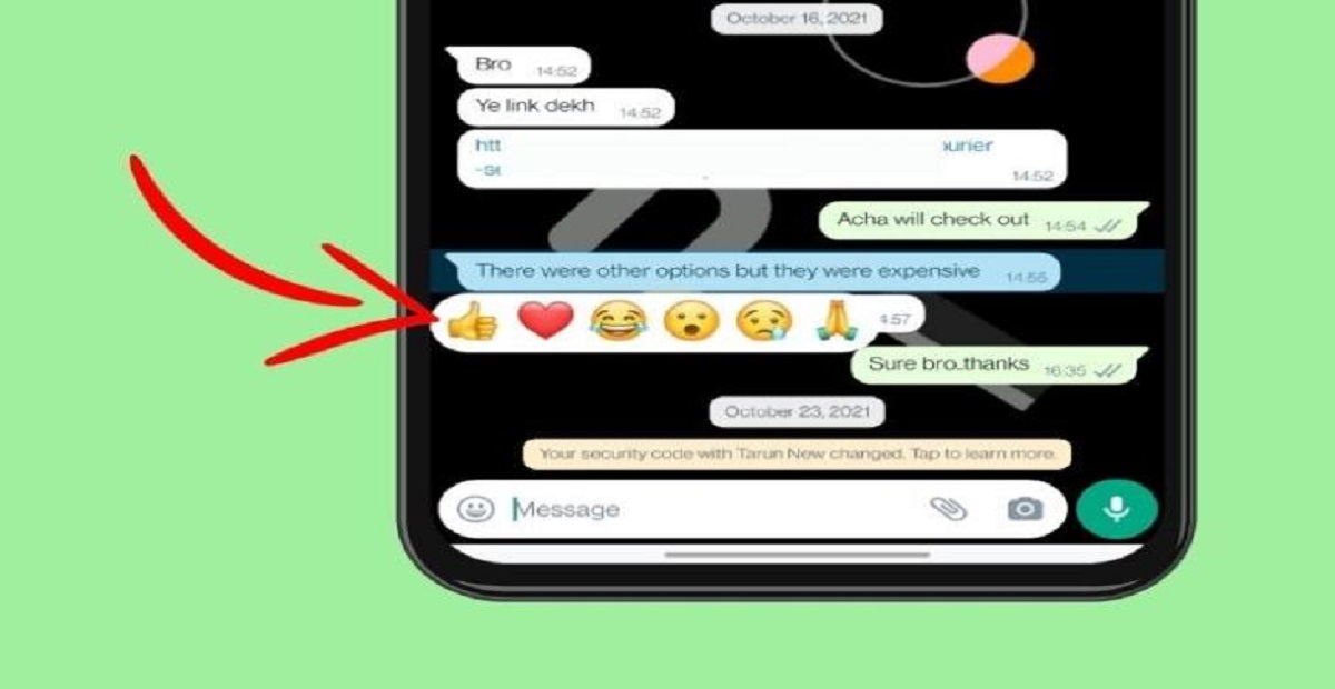 WhatsApp Message Reaction Feature is Coming Soon