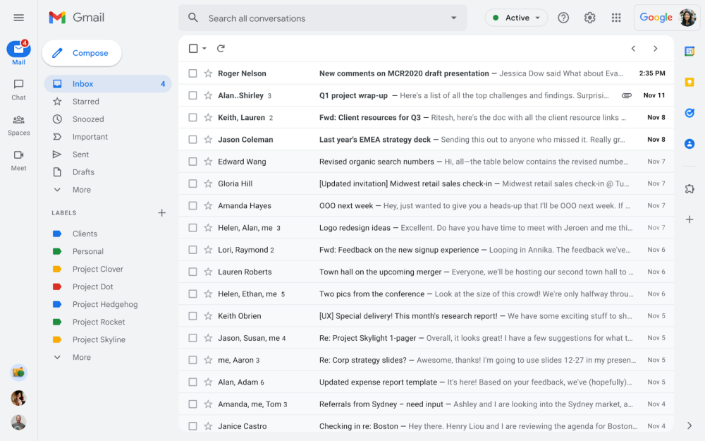 gmail new redesign