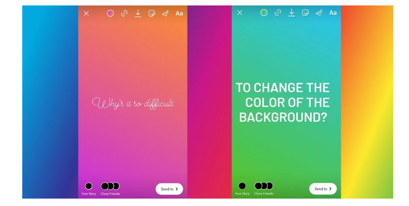 How to change the background color of Instagram story - PhoneWorld