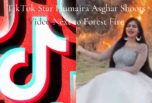 TikTok Star Humaira Asghar Shoots Video Next to Forest Fire