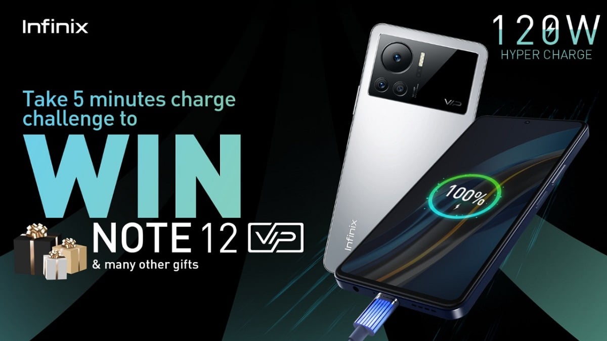 Infinix 5 mins charge challenge!
