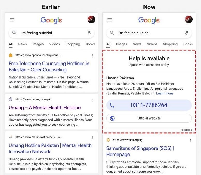 Umang is a mental health helpline that offers support to vulnerable Pakistanis ideating or planning suicide.