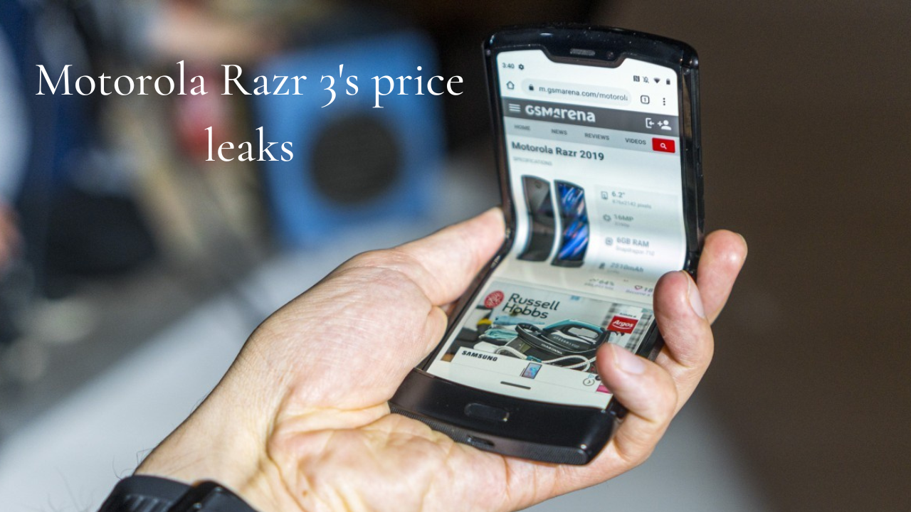 Motorola Razr 3's price leaks