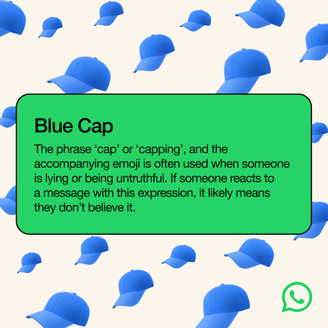 Blue cap Emoji