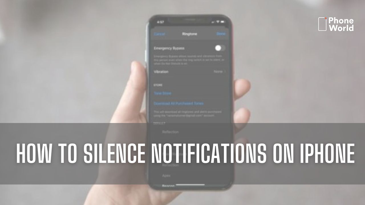 silence notifications on iPhone