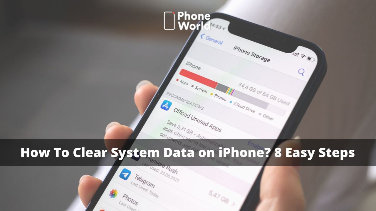 How to clear system data on iphone