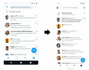 Twitter gives its DMs on the Android app a more modern look