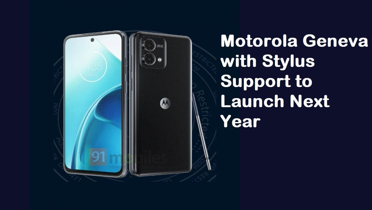Motorola Geneva with Stylus