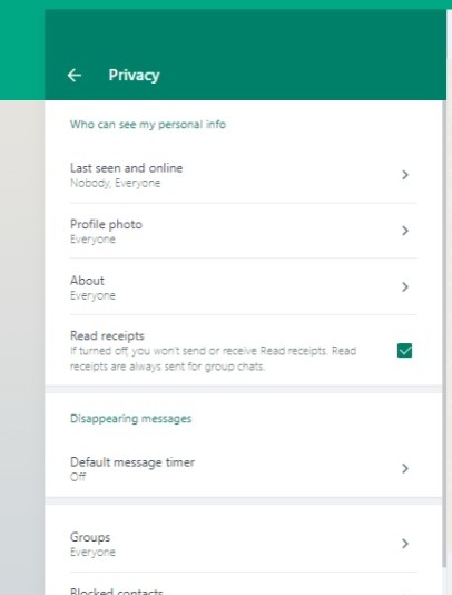 how to hide online status on whatsapp web