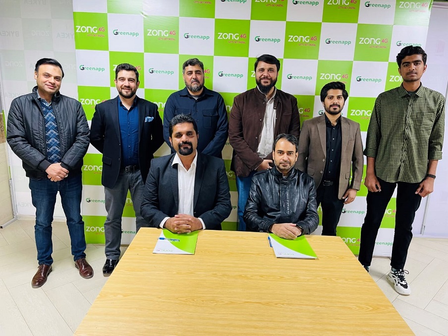 Zong 4G partners with Pakistan’s first intranet-based app, GreenApp
