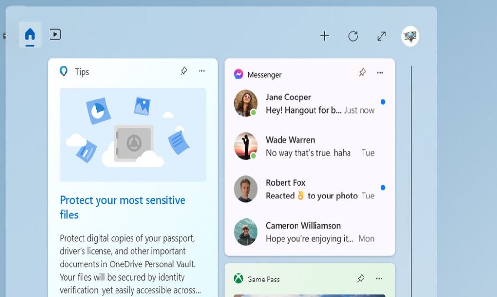 Facebook Messenger widget debuts in the latest Windows 11 preview
