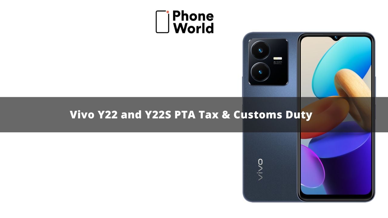 Vivo Y22 PTA Tax