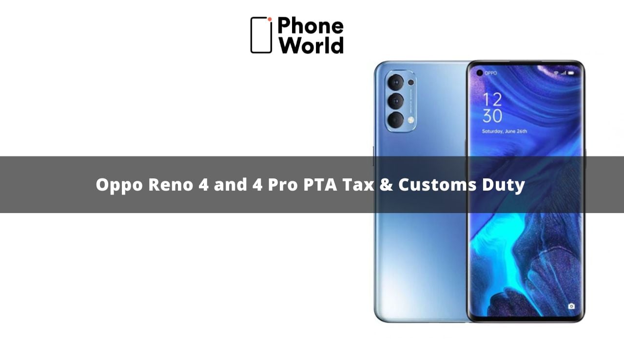 Oppo Reno 4 PTA Tax
