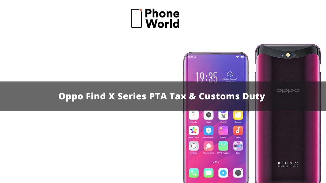 Oppo Find X Series PTA Tax