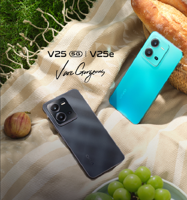 vivo V25 5G will be accessible in Aquamarine Blue and Diamond Black