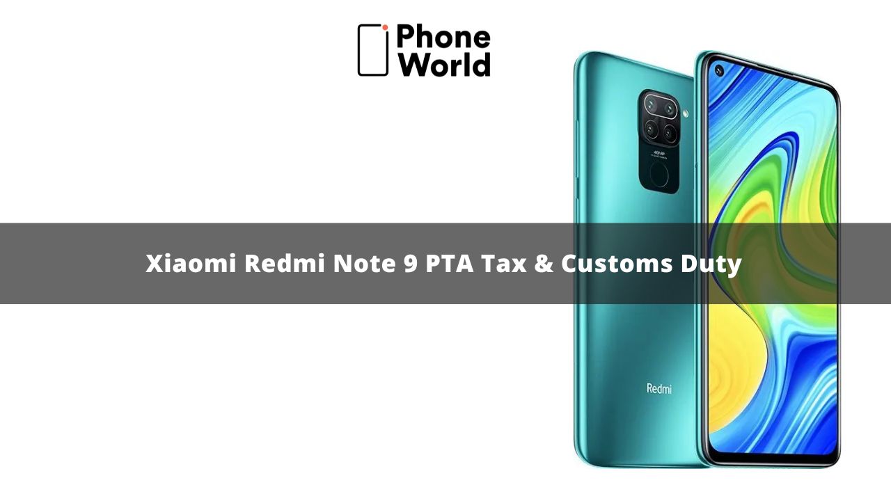 Xiaomi Redmi Note 9 PTA Tax
