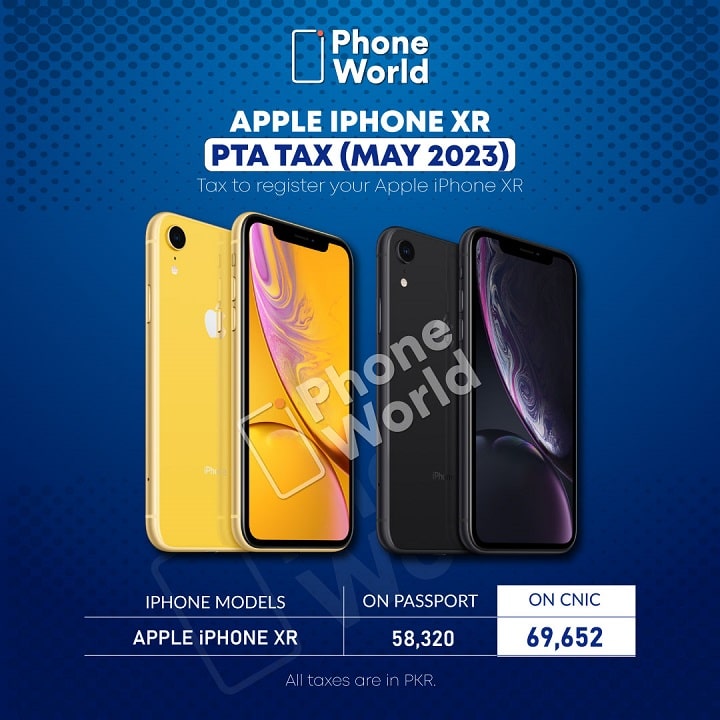 iPhone XR PTA Tax May 2023-min