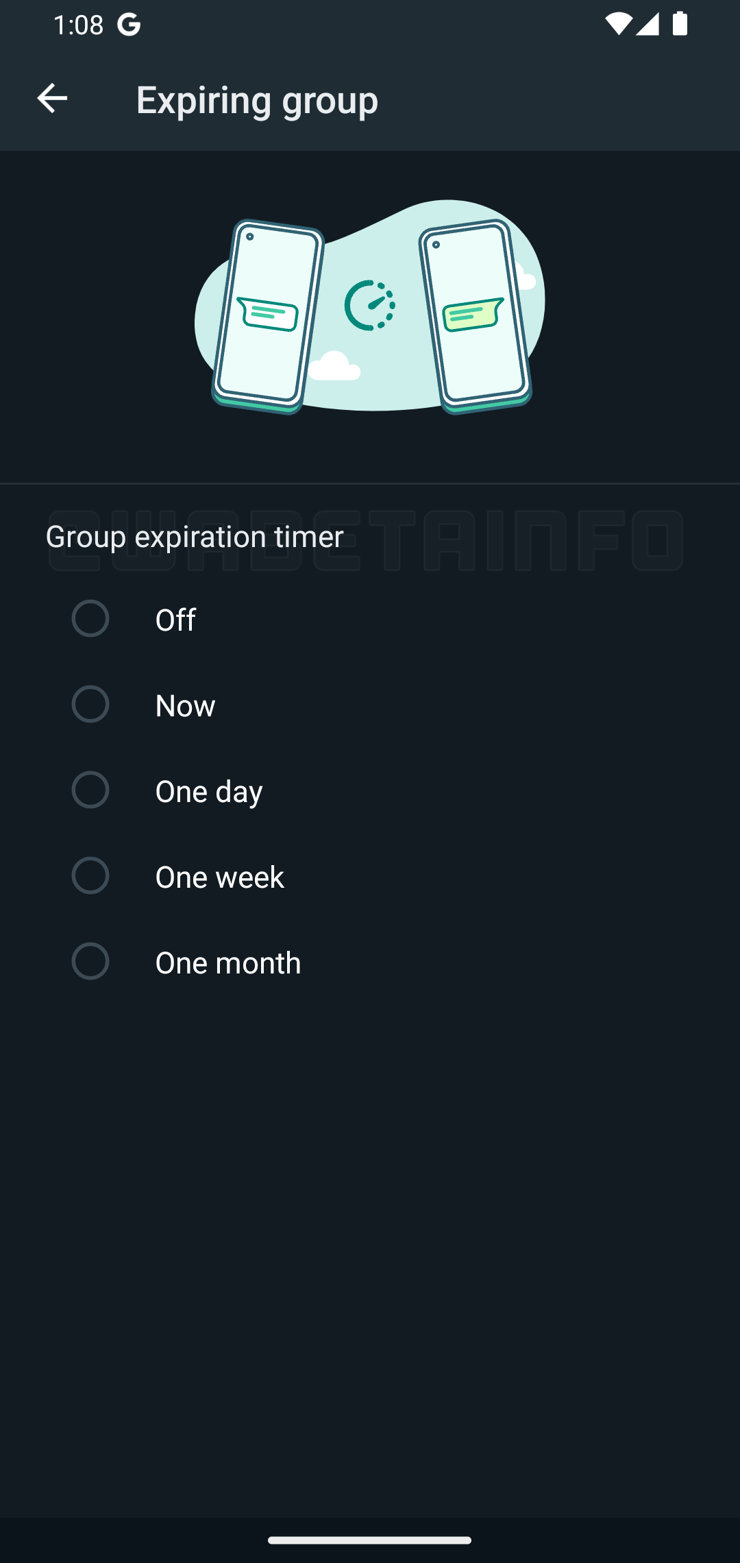 WhatsApp Expiring Groups Feature