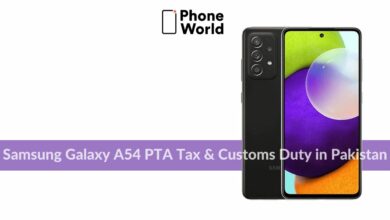 Samsung Galaxy A54 PTA Tax